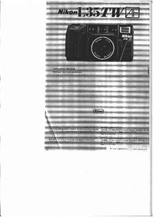 Nikon L 35 TWAF manual. Camera Instructions.